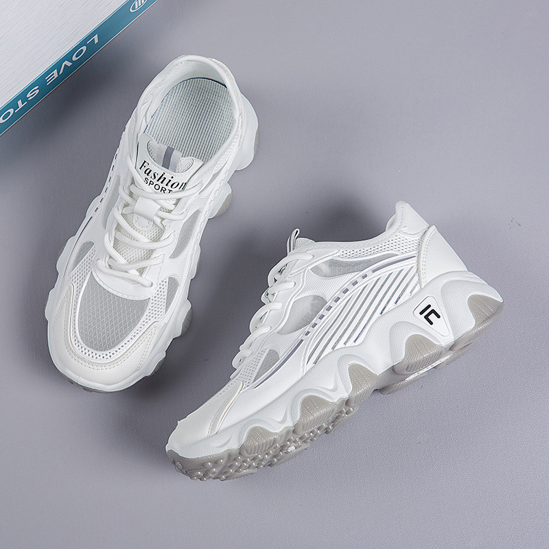 Women Breathable Mesh Platform Chunky Sneakers