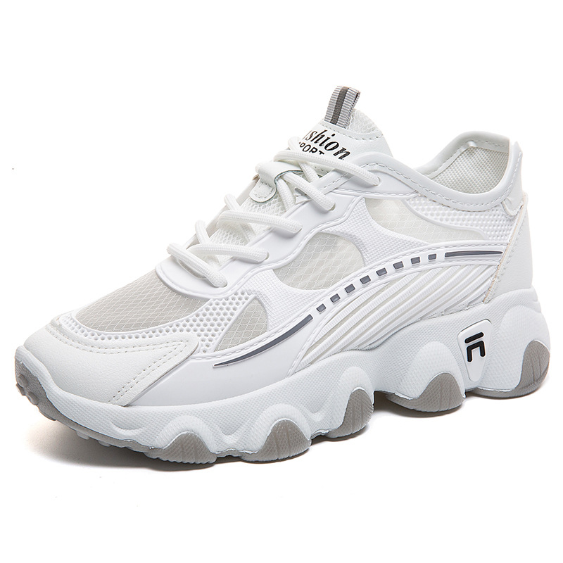 Women Breathable Mesh Platform Chunky Sneakers