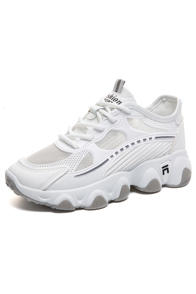 Women Breathable Mesh Platform Chunky Sneakers 01