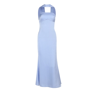 Women's 2-in-1 Satin Convertible Dress - Strapless Tube Top & Off-The-Shoulder Evening Gown for Party & Wedding Guest 01