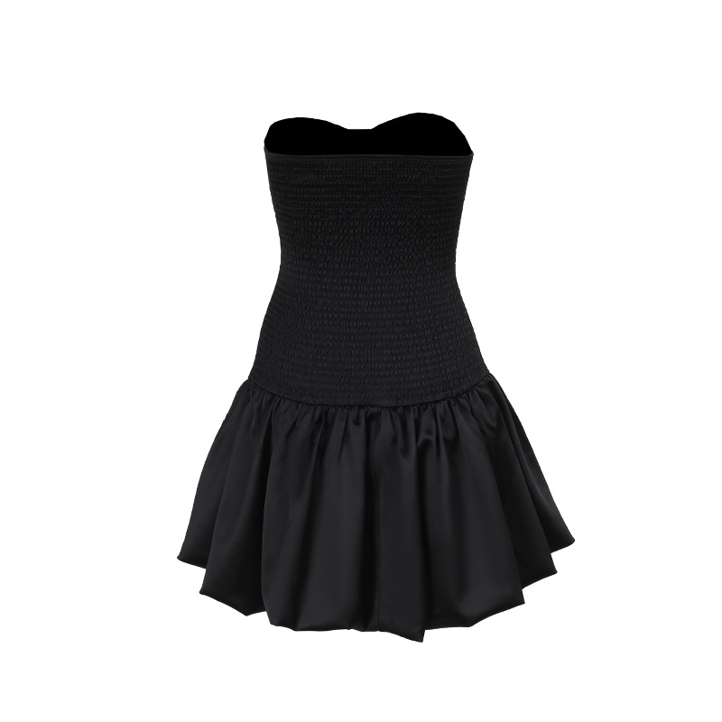 2026 New Fashion Ruched Strapless Dress - Sexy Slim Fit Tube Top A-Line Mini Dress for Party &amp; Club