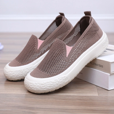 Mesh Breathable Slip‑On Platform Casual Shoes 01