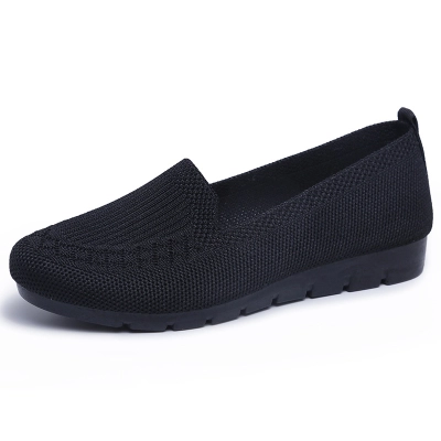 Knitted Breathable Slip‑On Flat Shoes 02