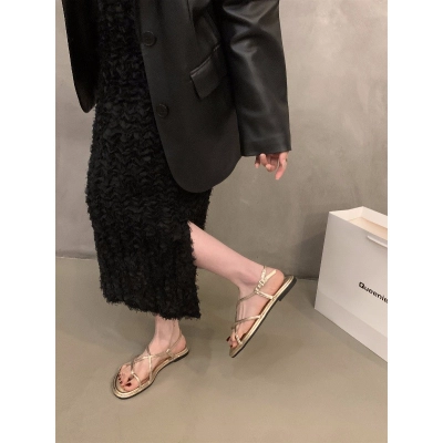 Multi‑Color Thin‑Strap Toe‑Loop Flat Sandals 02