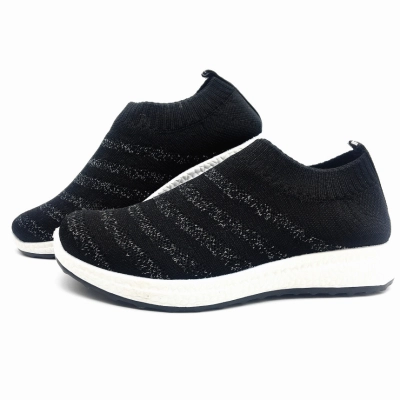 Glitter Flyknit Slip‑on Light Sneakers 01