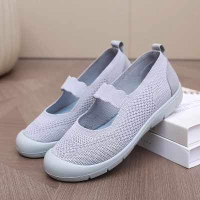 Flyknit Mesh Slip‑on Elastic Casual Shoes 02