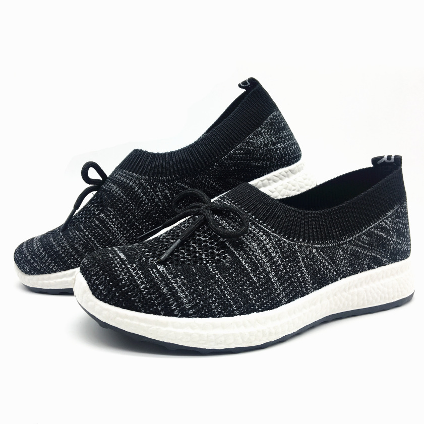 Color‑block Flyknit Slip‑on Lightweight Shoes