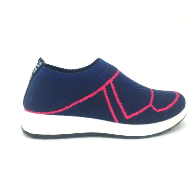 Flyknit Color‑Stitch Slip‑on Light Shoes 01