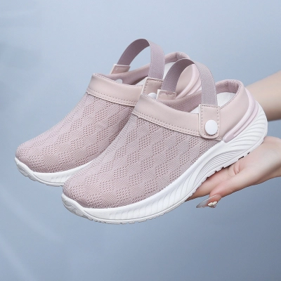 Mesh Dual‑wear Thick Sole Casual Clogs 02