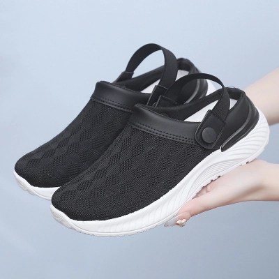 Mesh Dual‑wear Thick Sole Casual Clogs 01