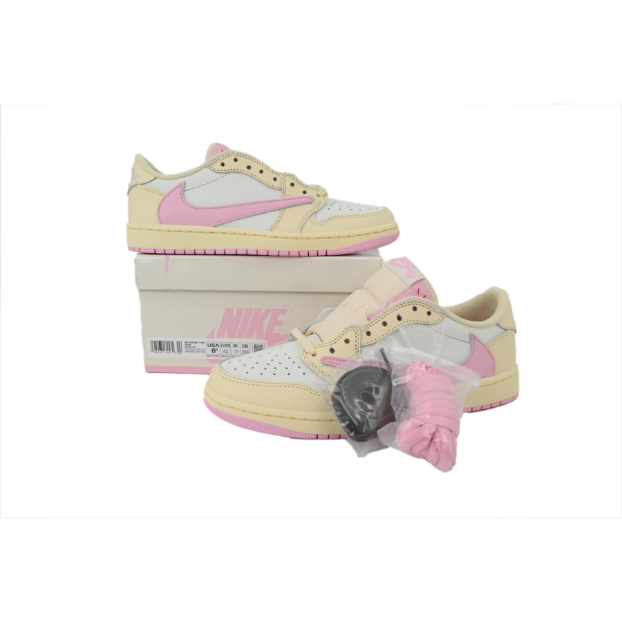 Travis Scott x Air Jordan 1 Retro Low OG 'Shy Pink' IQ7604-100 