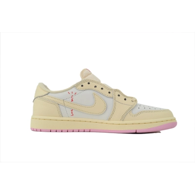 IQ7604-100 Travis Scott x Air Jordan 1 Retro Low OG 'Muslin Pink' 02