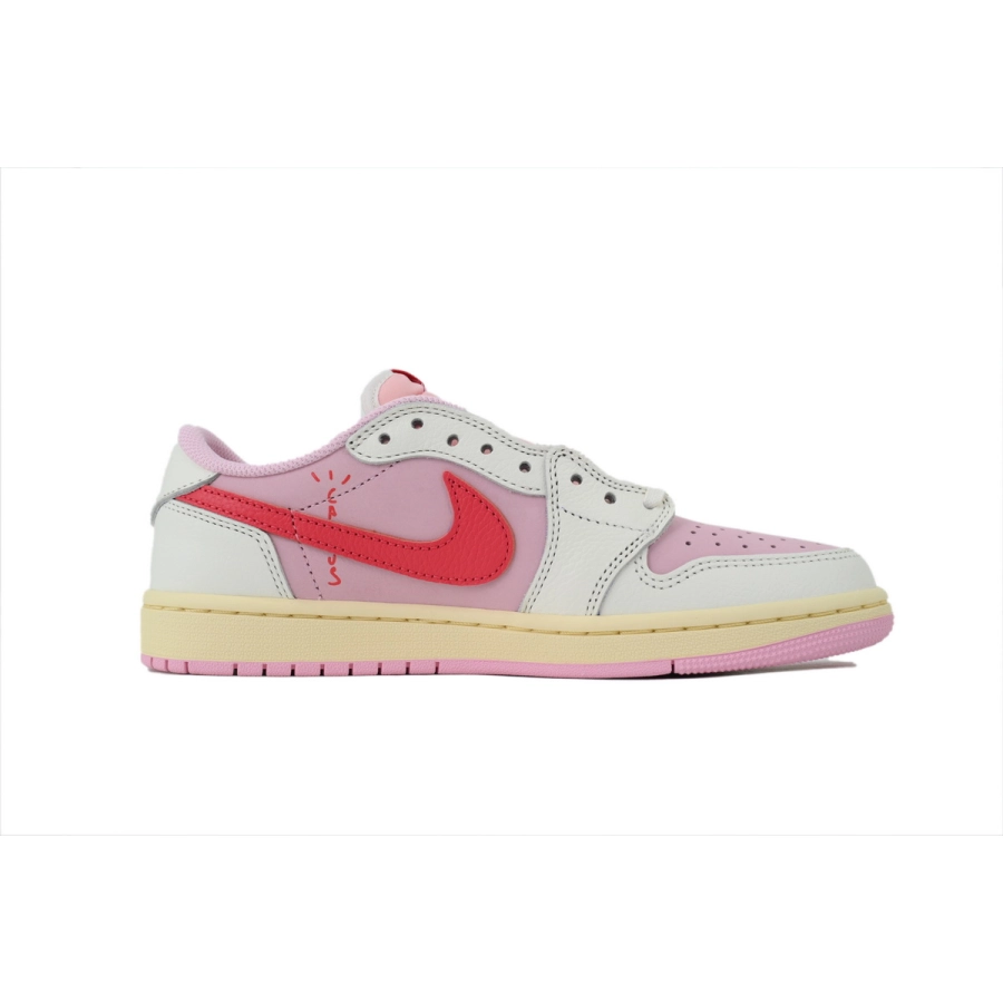 Travis Scott x Air Jordan 1 Low Red Low Hook Tropic Pink  IQ7604-101