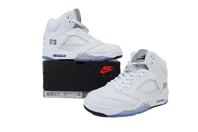 Air Jordan 5 Retro White Metallic 2026 HQ7978-103 