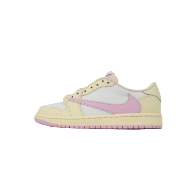 IQ7604-100 Travis Scott x Air Jordan 1 Low Soft Powder Pouring 01