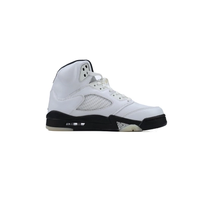 DD0587-110 Air Jordan 5 Retro White Black 02