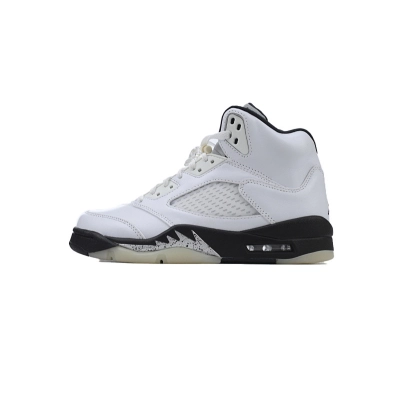DD0587-110 Air Jordan 5 Retro White Black 01