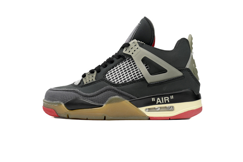 CV9388-001 OFF White x Air Jordan 4 Bred