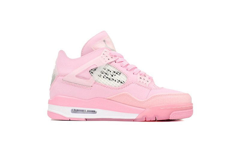 CV9388-105 OFF White x Air Jordan 4 Pink Co Branding