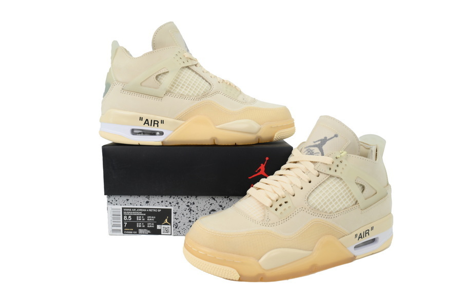 OFF White x Air Jordan 4 Sail CV9388-100 