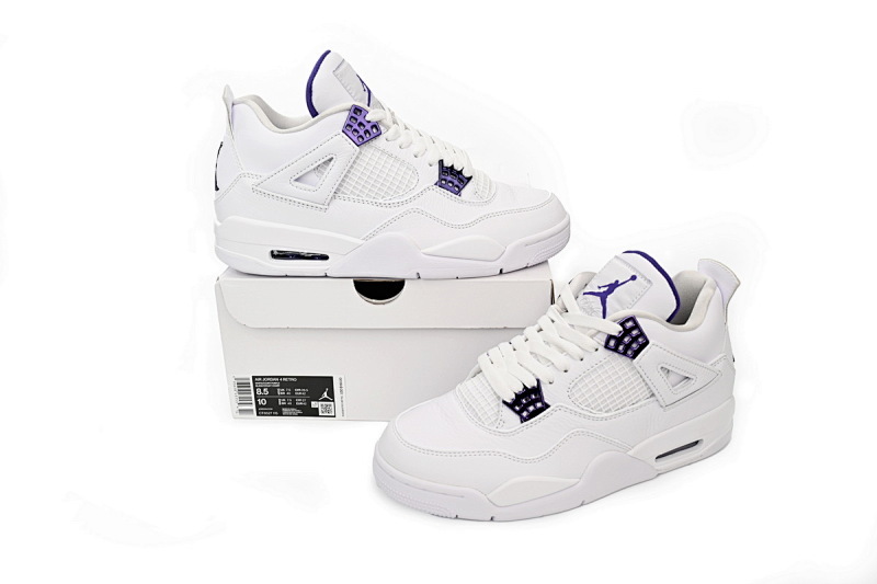 CT8527-115 Air Jordan 4 Retro Metallic Purple