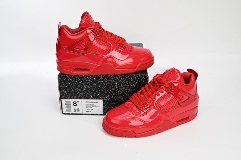 719864-600 Air Jordan 4 Retro Red Lacquer Leather