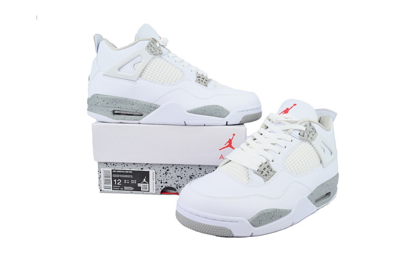  CT8527-100 Air Jordan 4 Retro Tech White