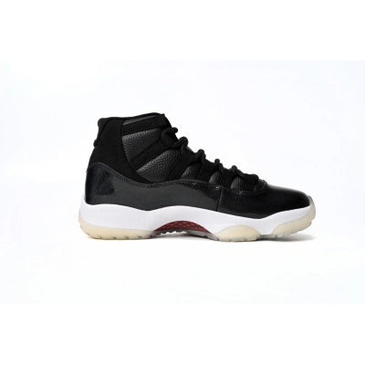 378037 002 Air Jordan 11 25th Anniversary Black Silver Eyelets 02