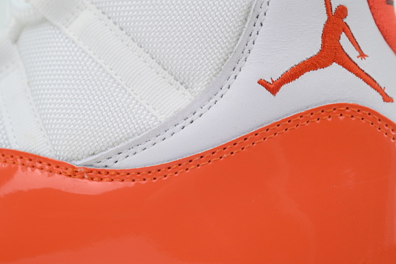 CT8012-002 Air Jordan 11 Retro White Orange