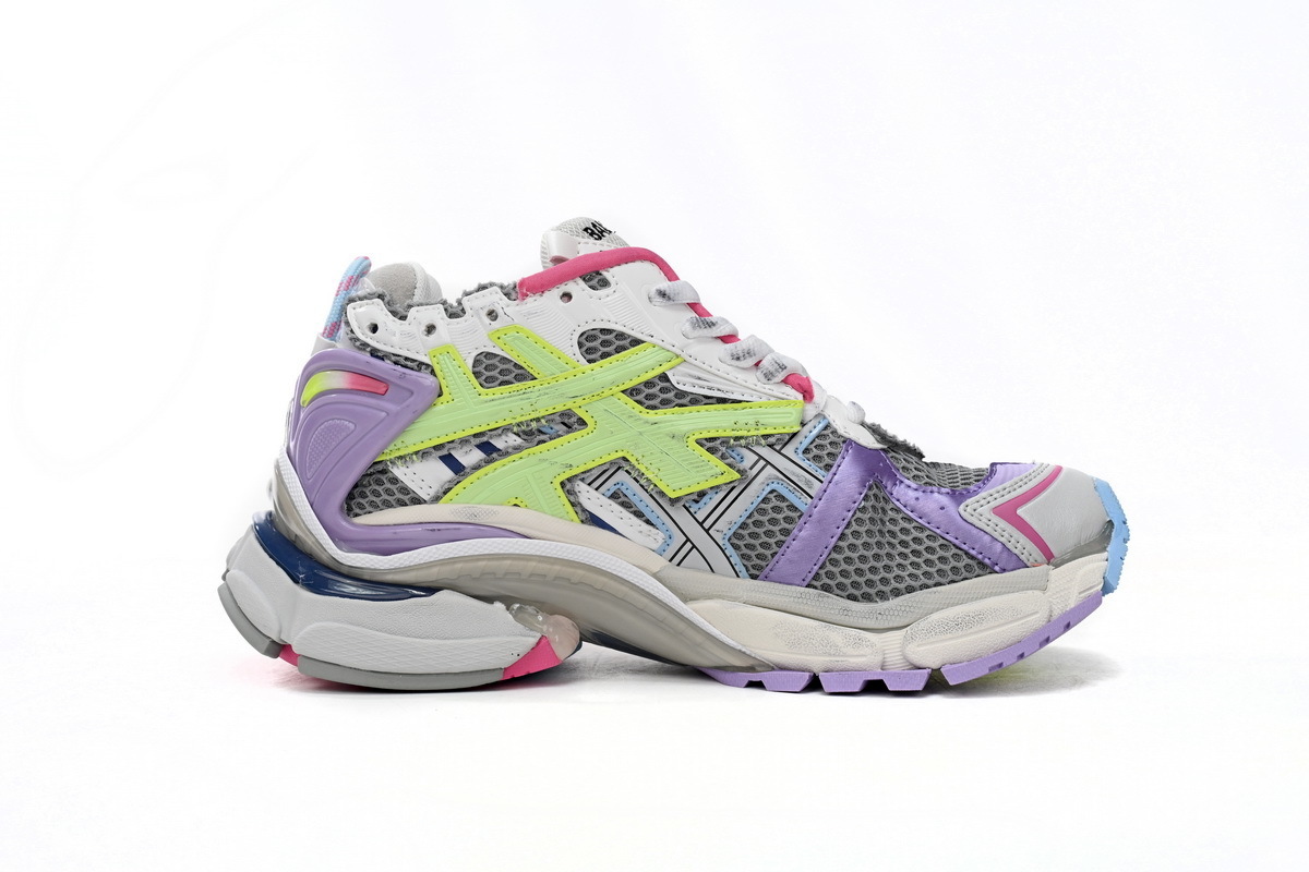 Balenciaga Runner White Yellow Purple  677402 W3RH5 0308