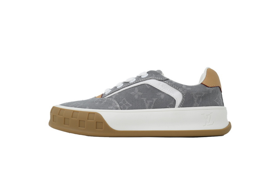 LOUIS VUITTON LV Tilted Sneaker Grey Print