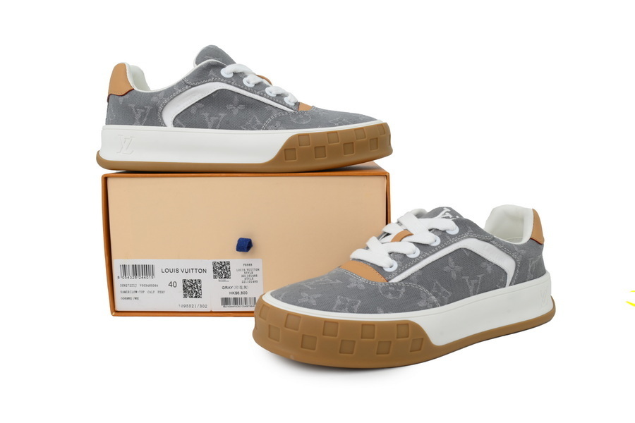 LOUIS VUITTON LV Tilted Sneaker Grey Print