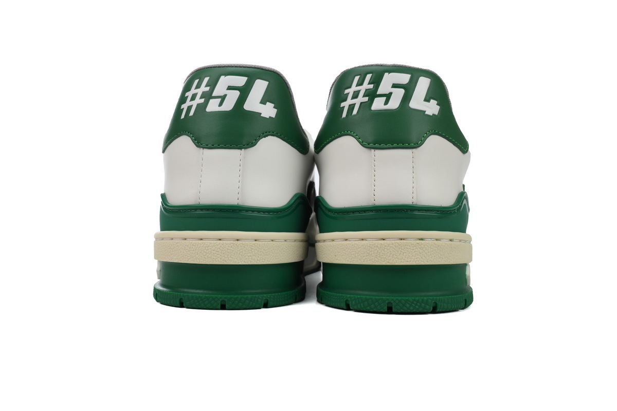 LV Louis Vuitton Trainer White Green