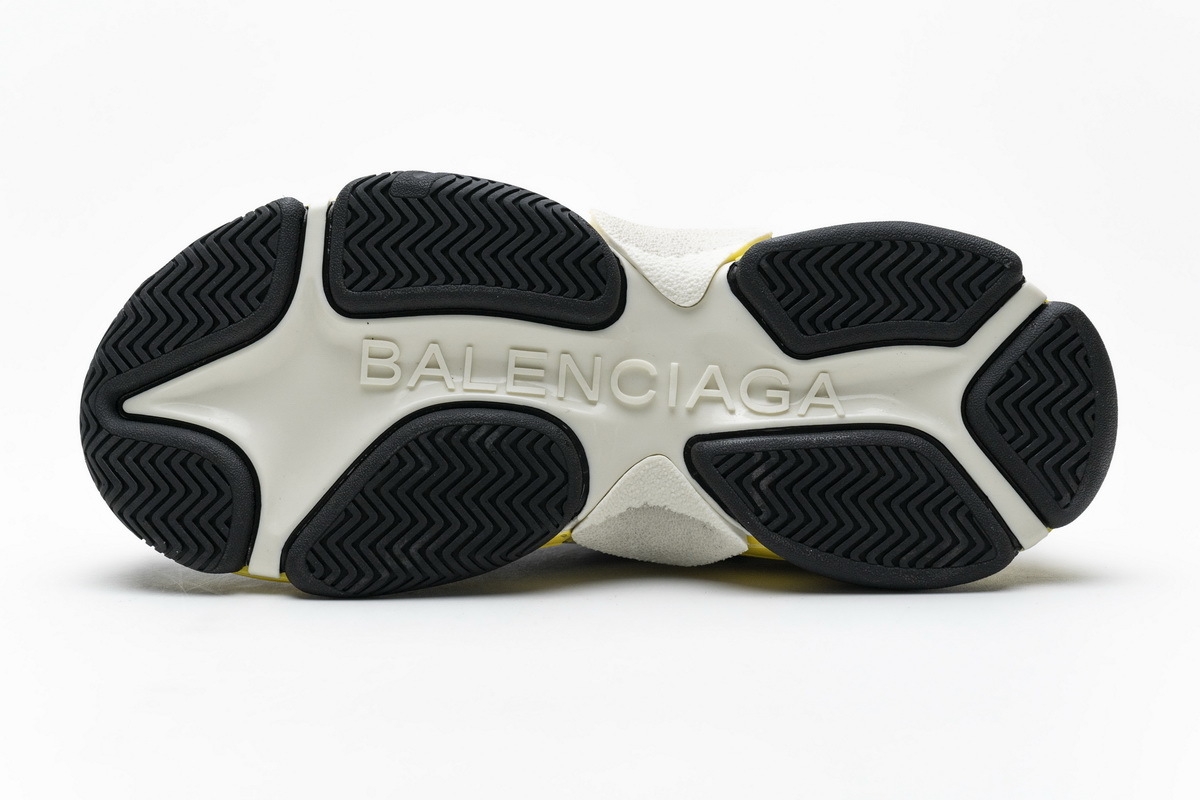  W06E1 1078 Balenciaga Triple S Black Yellow