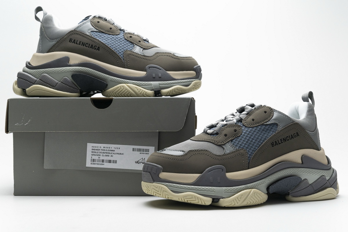  W06E1 1259 Balenciaga Triple S Grey