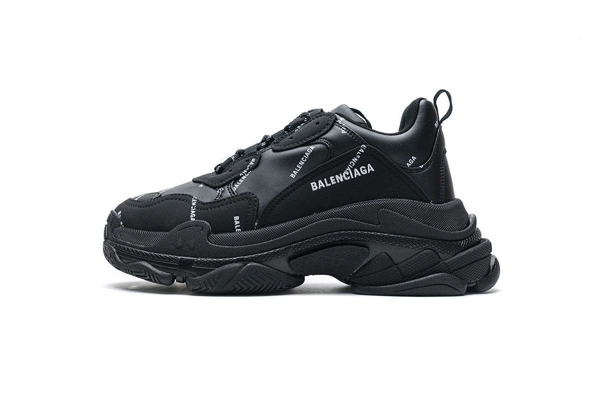  W06E2 2020 Balenciaga Triple S Black