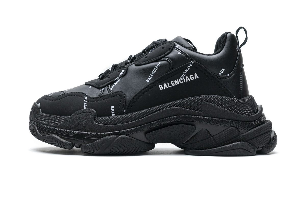 W06E2 2020 Balenciaga Triple S Black