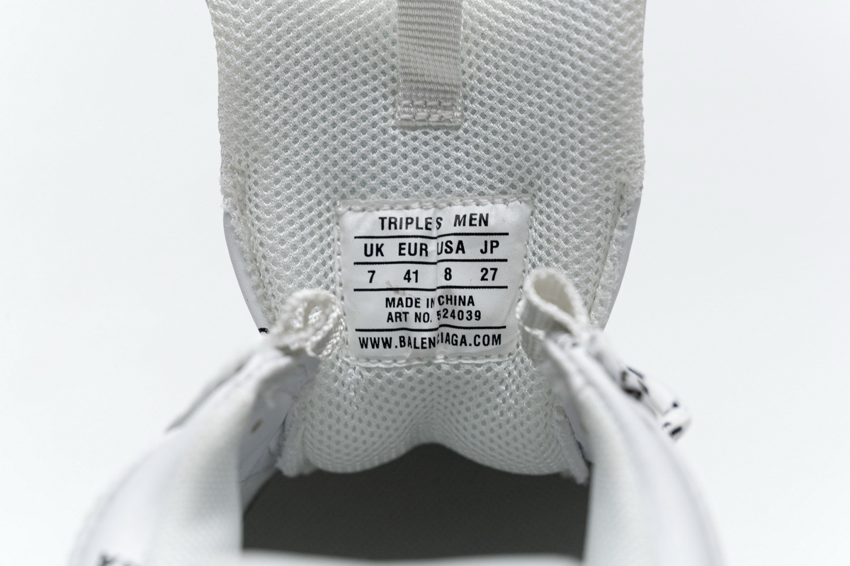  W06E2 2021 Balenciaga Triple S White