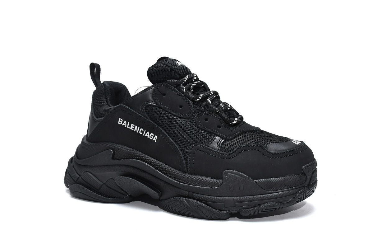  W0901 1100 Balenciaga Triple S Black