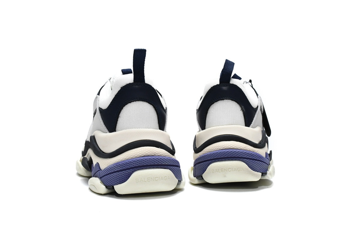  W09E1 9000 Balenciaga Triple S White Dark Blue