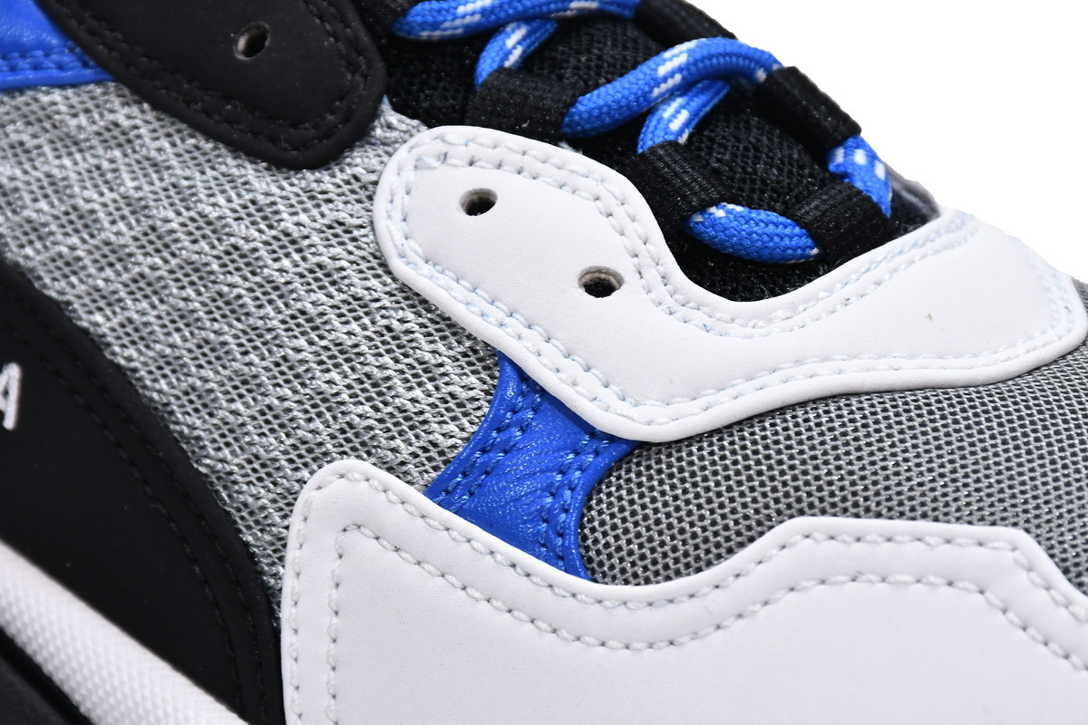  W2CA1 4124 Balenciaga Triple S Black White Blue