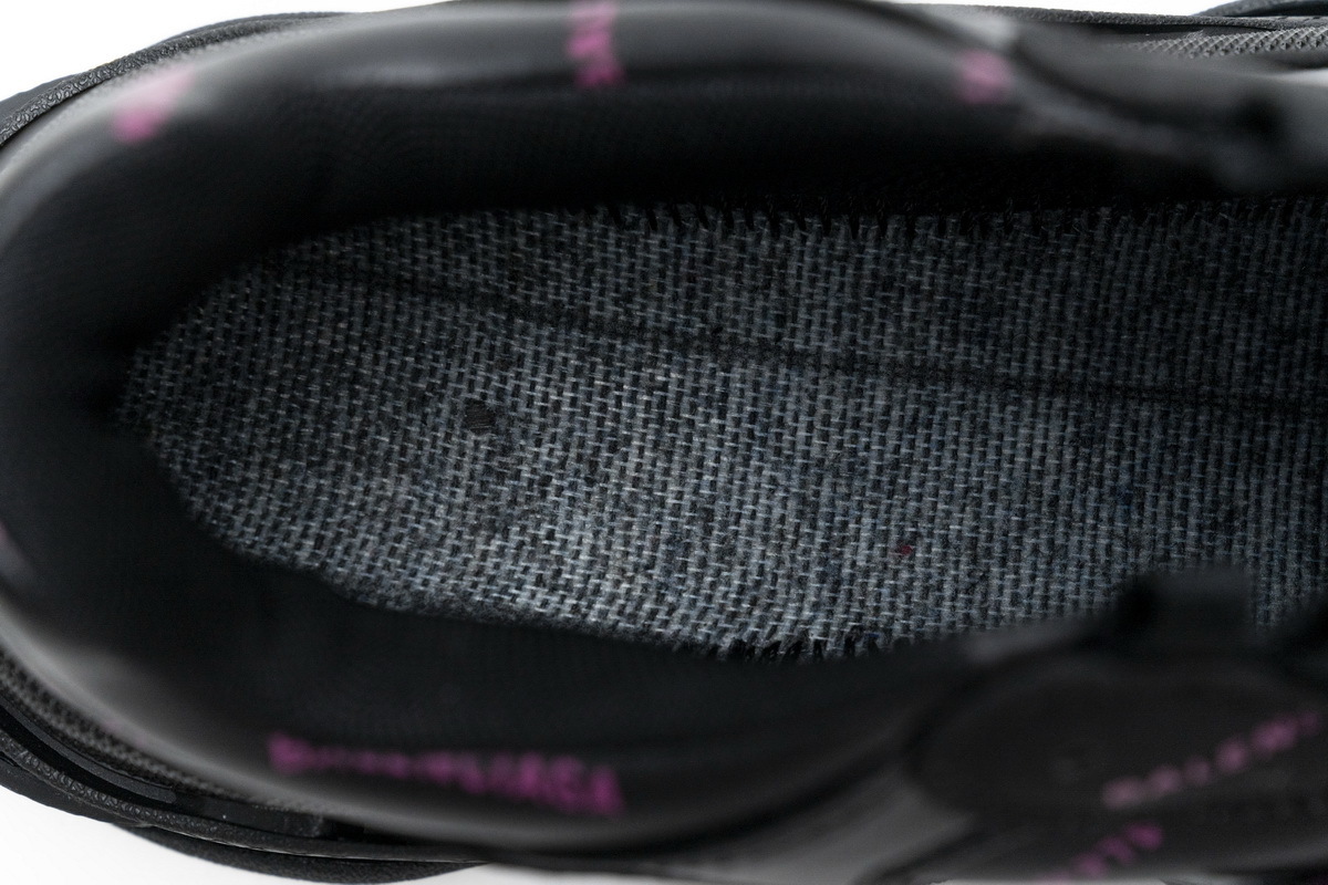  W2FA1 1022 Balenciaga Triple S Letter Black Pink
