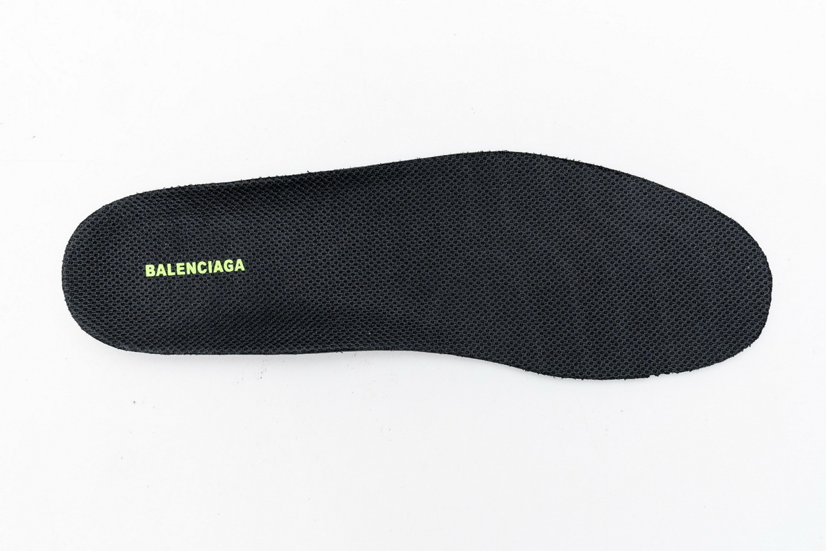  W2FA1 7633 Balenciaga Triple S Letter Fluorescent Yellow