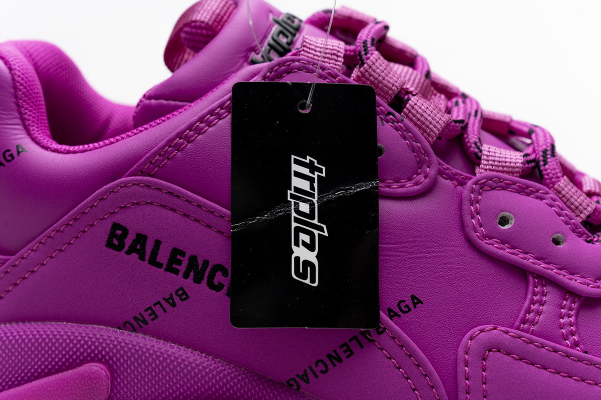  W2FA1 7634 Balenciaga Triple S Letter Pulm Powder