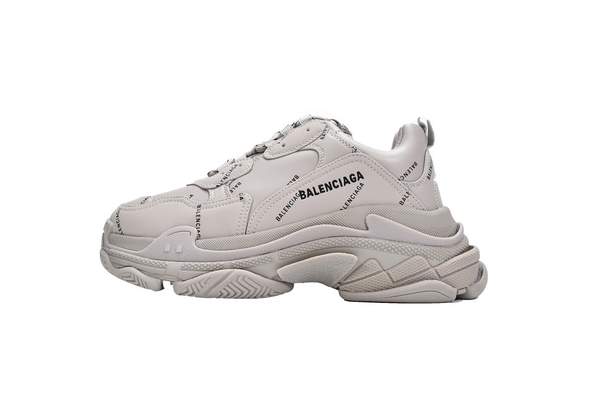  W2FA1 9710 Balenciaga Triple S Letter Beige