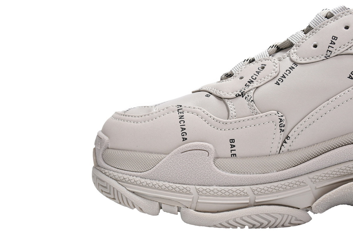  W2FA1 9710 Balenciaga Triple S Letter Beige