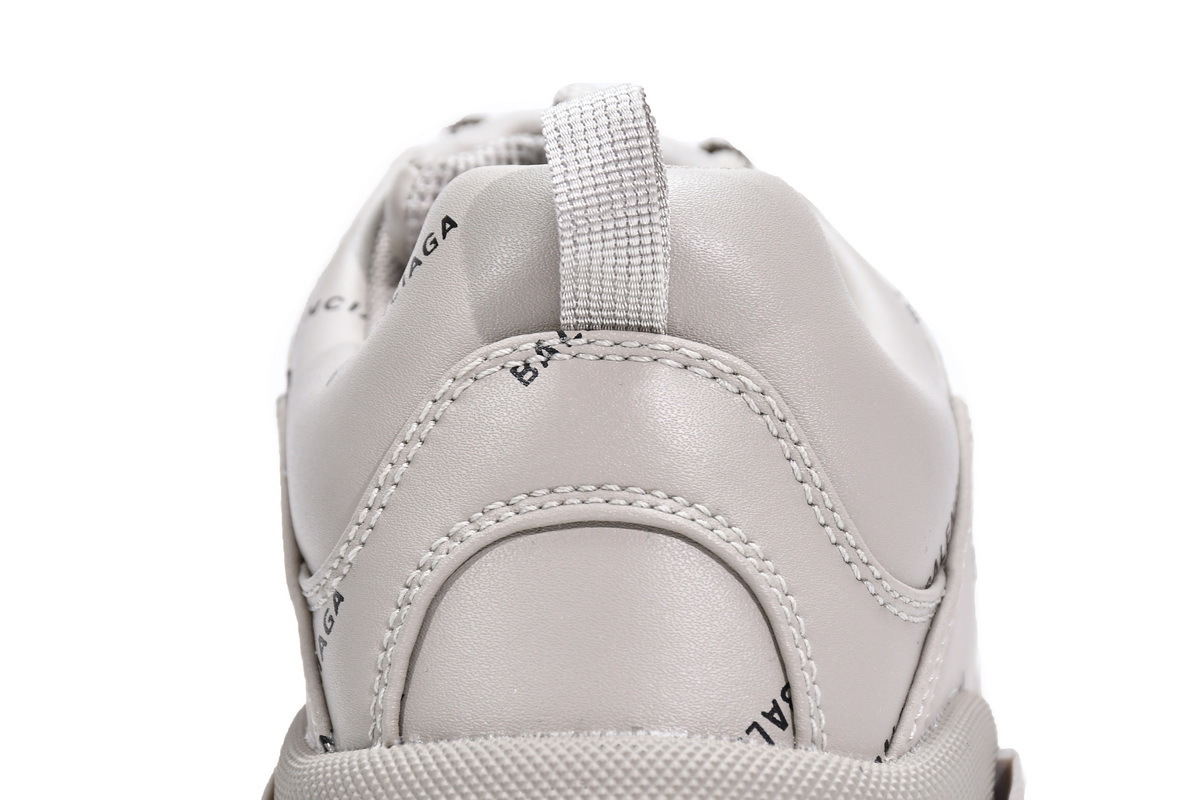  W2FA1 9710 Balenciaga Triple S Letter Beige