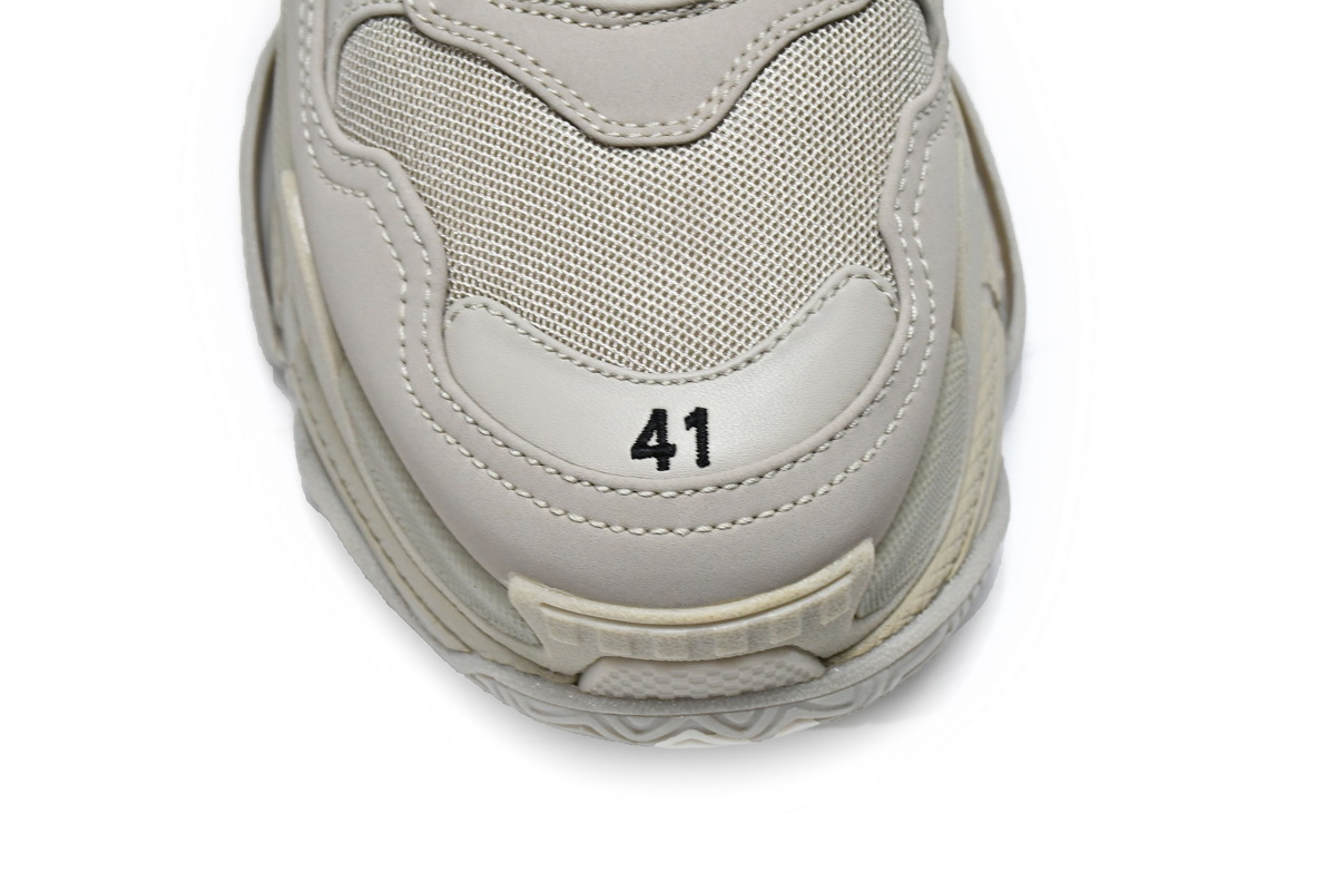  W2FW1 9700 Balenciaga Triple S Rice Ash