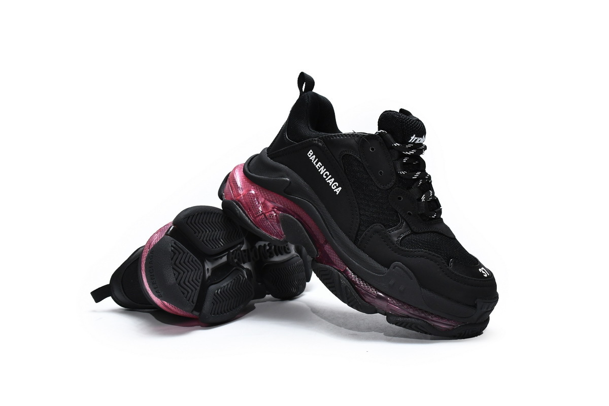 Balenciaga Triple S Black Claret Red 544351 W0901 9011