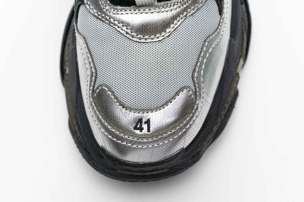 Balenciaga Triple S Black Silver 541624 W09E1 7320